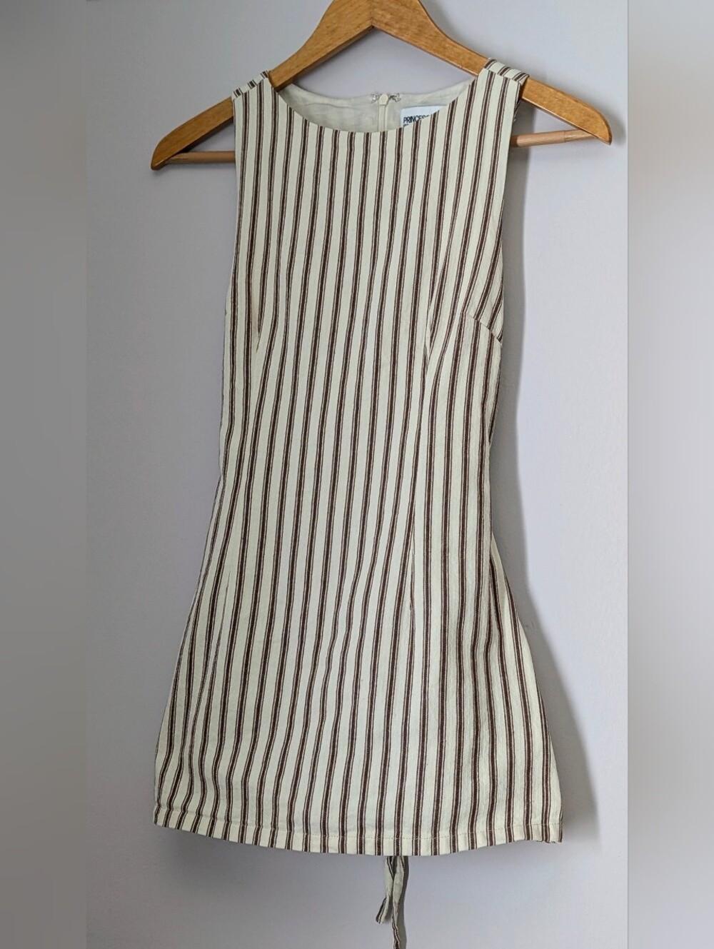 Princess Polly White and Black Striped Mini Dress - Picture 2 of 10